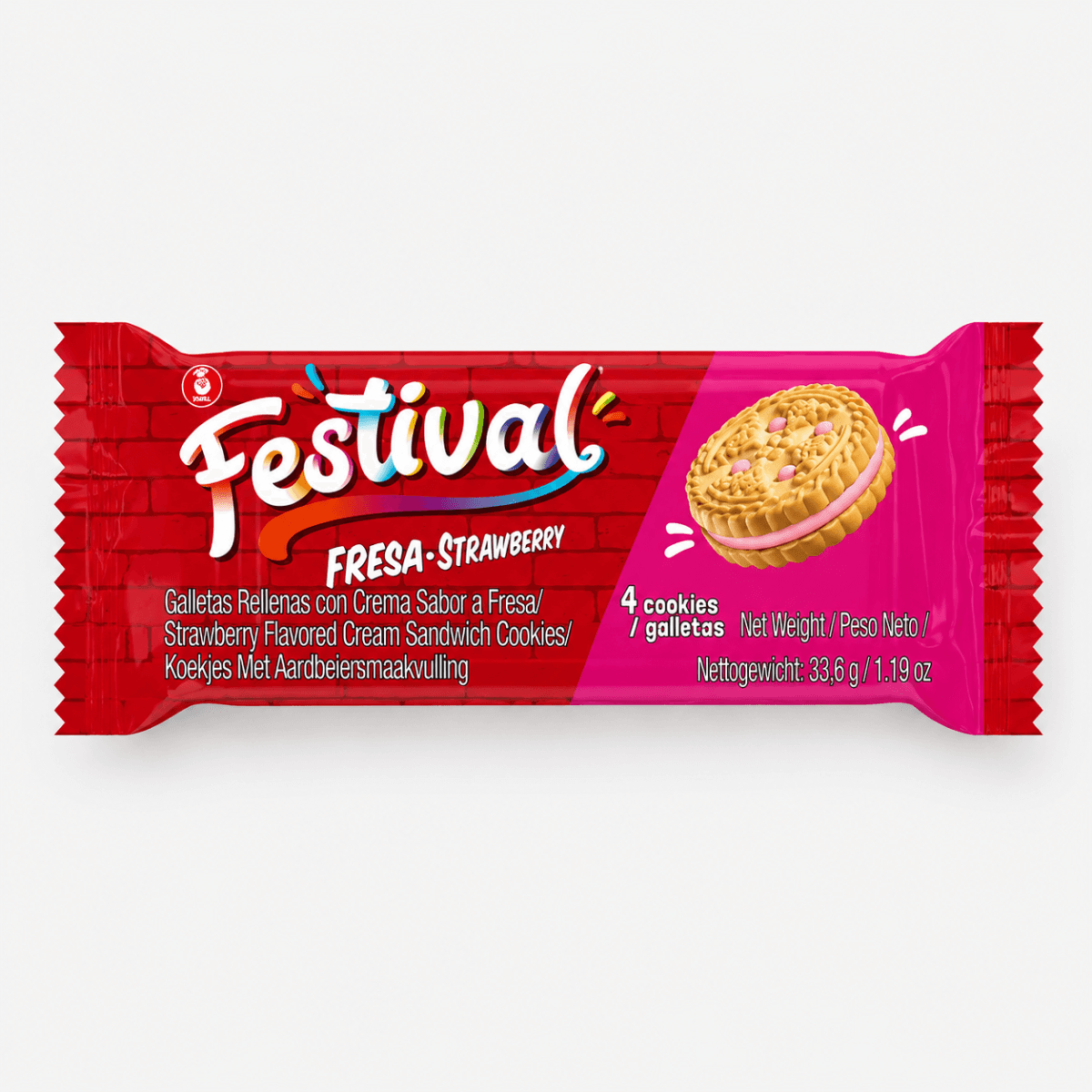 Galleta Festival Sabor Fresa